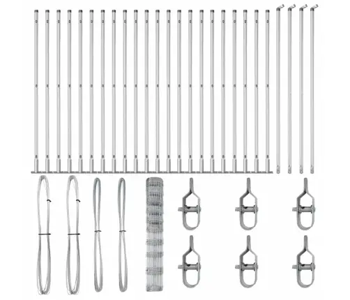 Lauka Žogs 1.2X50 M Cinkots Tērauds Vidaxl
