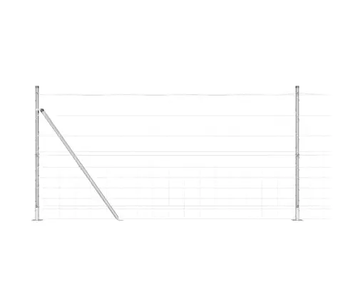 Lauka Žogs 1.2X50 M Cinkots Tērauds Vidaxl