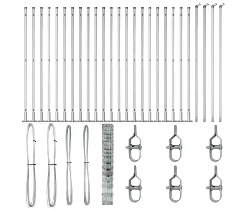 Lauku Žogs 1.2X50 M Cinkots Tērauds Vidaxl