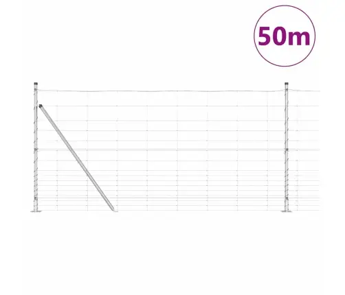 Lauku Žogs 1.2X50 M Cinkots Tērauds Vidaxl