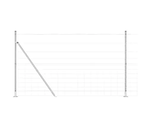 Karjamaa-Aed Hõbedane 50 X 1.4 M Tsingitud Teras