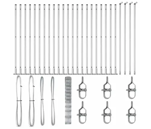 Lauku Žogs 1.4X50 M Cinkots Tērauds Vidaxl