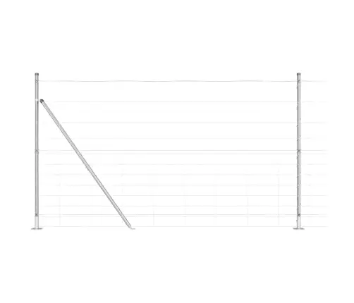 Lauku Žogs 1.4X50 M Cinkots Tērauds Vidaxl