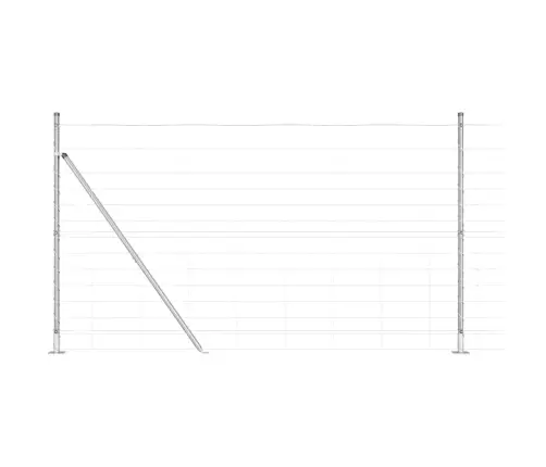 Lauku Žogs 1.4X50 M Cinkota Tērauda Vidaxl