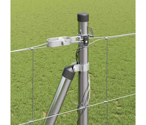 Lauka Žogs 1.5X50 M Cinkots Tērauds Vidaxl