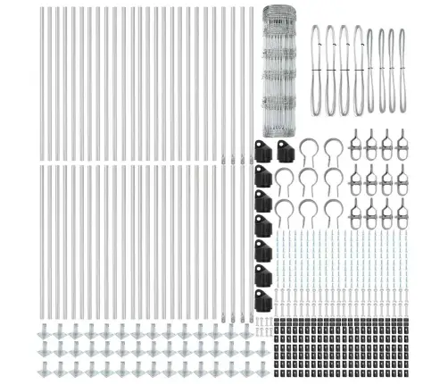Lauku Žogs 0.8X100 M Cinkota Tērauda Vidaxl