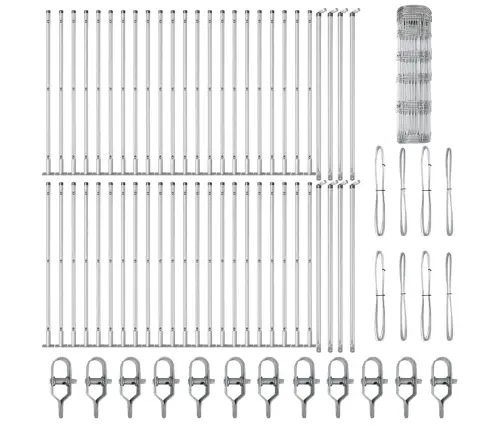 Lauku Žogs 0.8X100 M Cinkota Tērauda Vidaxl