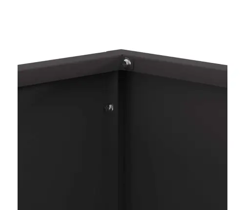 Uguns Bedre Kvadrātveida Melna 40X40X30 Cm Tērauds Vidaxl