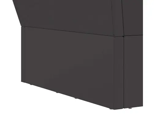 Uguns Bedre Kvadrātveida Melna 40X40X30 Cm Tērauds Vidaxl