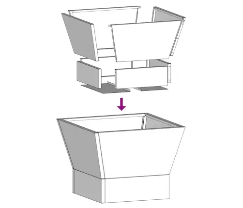 Uguns Bedre Kvadrātveida Melna 40X40X30 Cm Tērauds Vidaxl