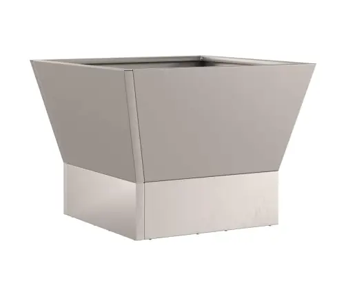 Kvadrātveida Ugunsgrēka Bedrīte 40X40X30 Cm Novecināts Tērauds Vidaxl