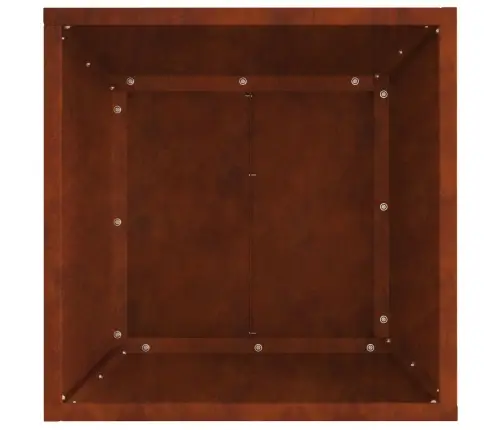 Kvadrātveida Ugunsgrēka Bedrīte 40X40X30 Cm Novecināts Tērauds Vidaxl