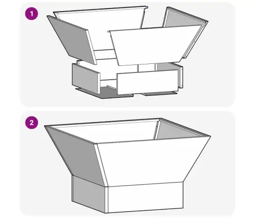 Kvadrātveida Uguns Pits Krāsā 60X60X35 Cm No Novecojusa Tērauda Vidaxl