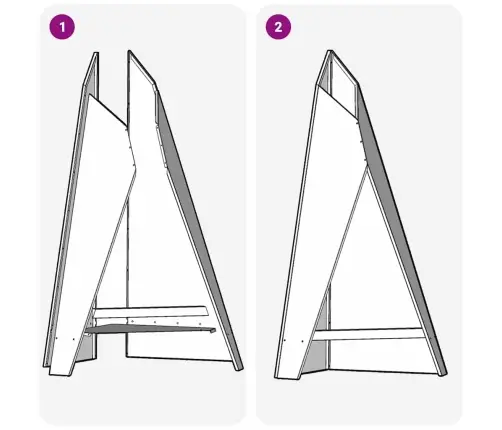 Uguns Bedres Piramīda Melna 58X36X100 Cm Tērauds Vidaxl