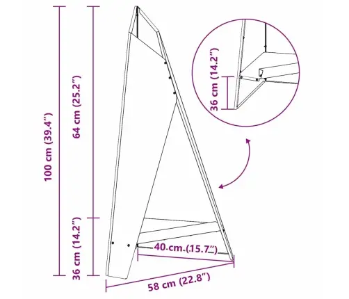 Uguns Bedres Piramīda Melna 58X36X100 Cm Tērauds Vidaxl