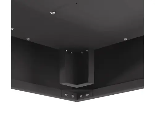 Kvadrātveida Ugunskura Katls Melns 60X60X30 Cm Tērauda Vidaxl