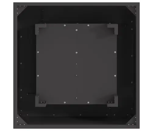 Kvadrātveida Ugunskura Katls Melns 60X60X30 Cm Tērauda Vidaxl