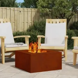 Uguns Bedre Brūna 60 X 60 X 30 Cm Novecināts Tērauds Vidaxl