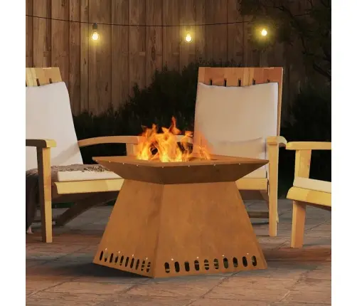 Lõkkekoht Pruun 60 X 60 X 50 Cm Kulunud Teras