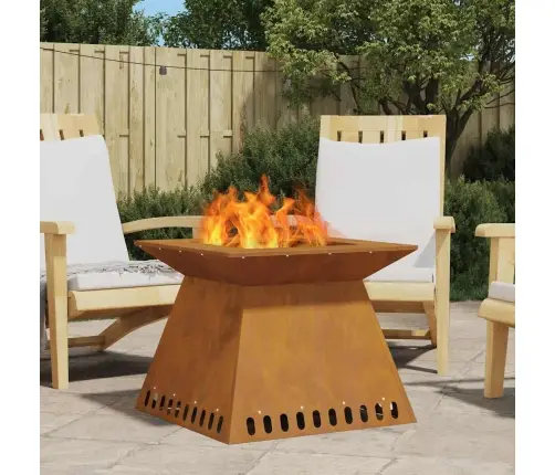 Lõkkekoht Pruun 60 X 60 X 50 Cm Kulunud Teras