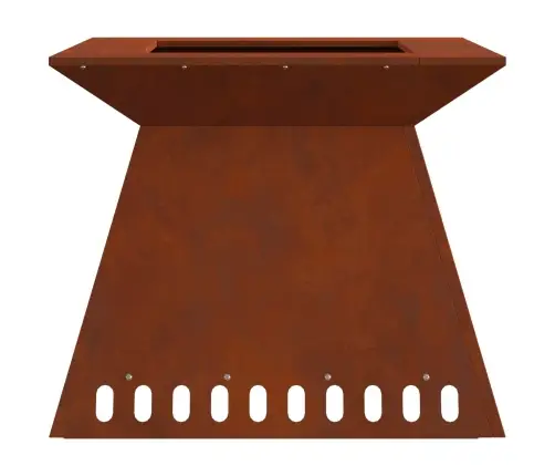 Uguns Bedre 60X60X50 Cm Novecinātā Tēraudā Vidaxl