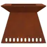 Uguns Bedre 60X60X50 Cm Novecinātā Tēraudā Vidaxl