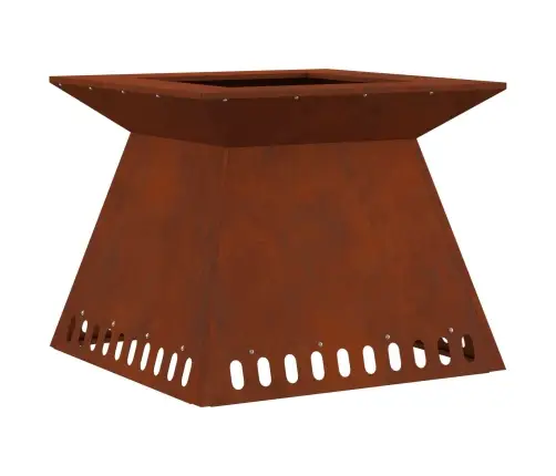 Uguns Bedre 60X60X50 Cm Novecinātā Tēraudā Vidaxl