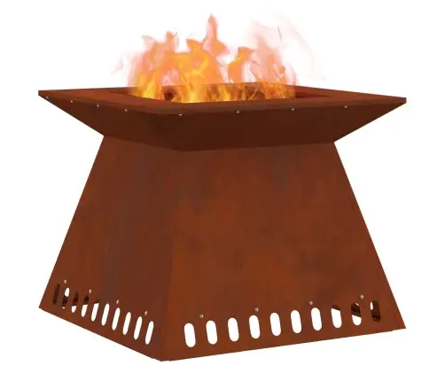 Uguns Bedre 60X60X50 Cm Novecinātā Tēraudā Vidaxl