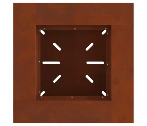 Uguns Bedre 60X60X50 Cm Novecinātā Tēraudā Vidaxl