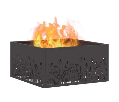 Lõkkekoht Must 60 X 60 X 30 Cm Teras