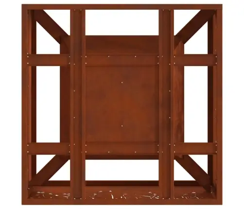 Uguns Bedre Kvadrātveida 60X60X30 Cm Laika Izturīgs Tērauds Vidaxl