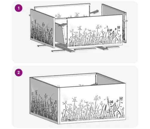 Uguns Bedre Kvadrātveida 60X60X30 Cm Laika Izturīgs Tērauds Vidaxl