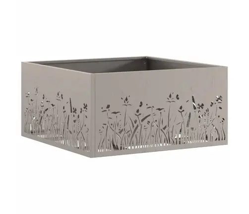 Uguns Bedre Kvadrātveida 60X60X30 Cm Laika Izturīgs Tērauds Vidaxl