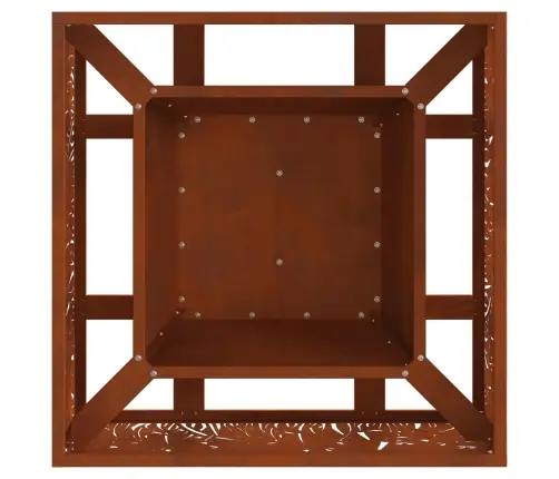 Uguns Bedre Kvadrātveida 60X60X30 Cm Laika Izturīgs Tērauds Vidaxl