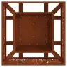 Uguns Bedre Kvadrātveida 60X60X30 Cm Laika Izturīgs Tērauds Vidaxl