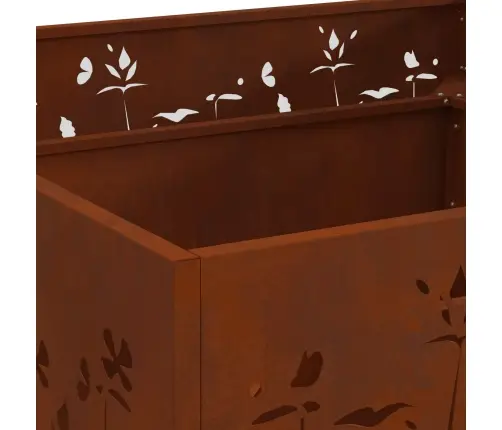 Uguns Bedre Kvadrātveida 80X80X30 Cm Laika Izturīgs Tērauds Vidaxl