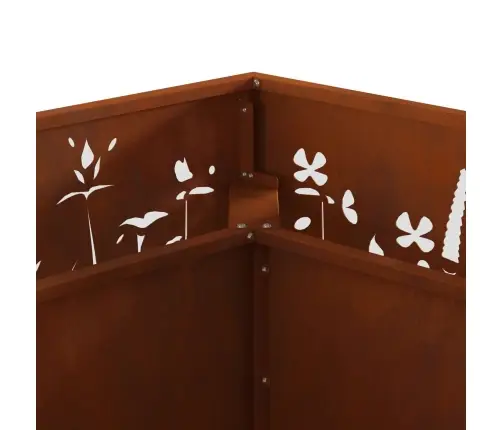 Uguns Bedre Kvadrātveida 80X80X30 Cm Laika Izturīgs Tērauds Vidaxl