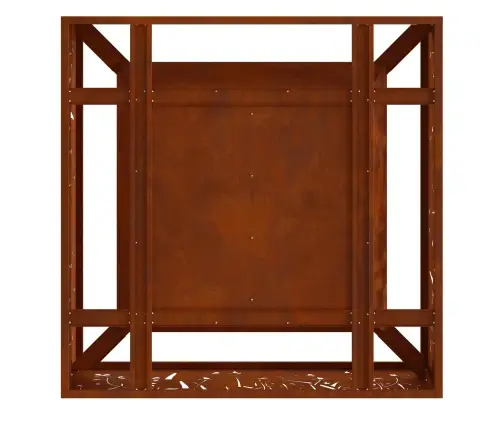 Uguns Bedre Kvadrātveida 80X80X30 Cm Laika Izturīgs Tērauds Vidaxl