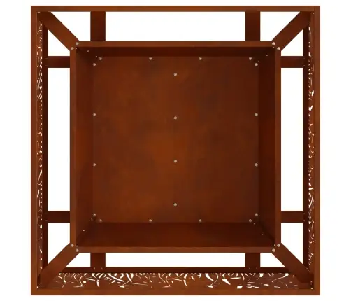 Uguns Bedre Kvadrātveida 80X80X30 Cm Laika Izturīgs Tērauds Vidaxl