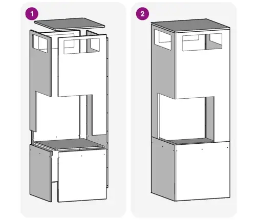 Lõkkekoht Pruun 35 X 35 X 100 Cm Teras