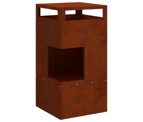 Uguns Bedre 50X50X100 Cm Laika Izturīga Tērauda Vidaxl