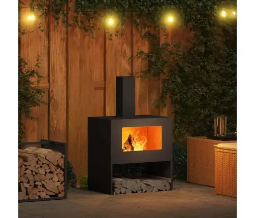 Laužavietė Juoda 60 X 40 X 96 Cm Plienas