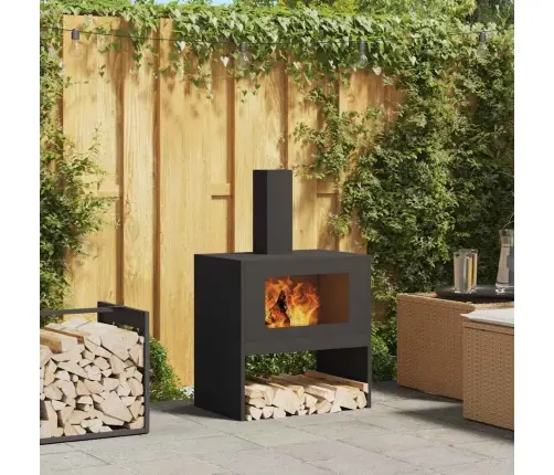 Laužavietė Juoda 60 X 40 X 96 Cm Plienas