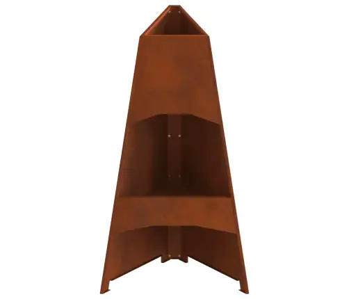 Uguns Bedre Piramīda 50X45X95 Cm Gaisa Tērauds Vidaxl