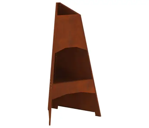 Uguns Bedre Piramīda 50X45X95 Cm Gaisa Tērauds Vidaxl