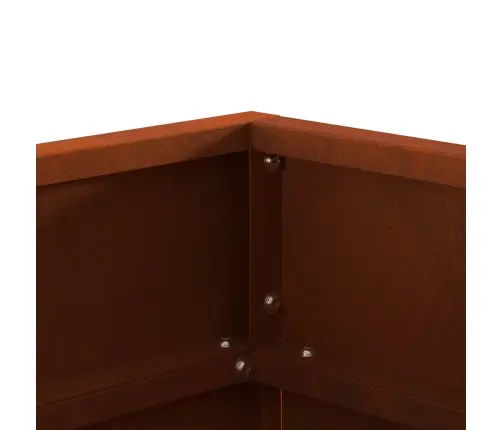 Uguns Bedrīte Kvadrātveida 50X50X30 Cm, Izturīgs Pret Laika Apstākļiem Tērauds Vidaxl