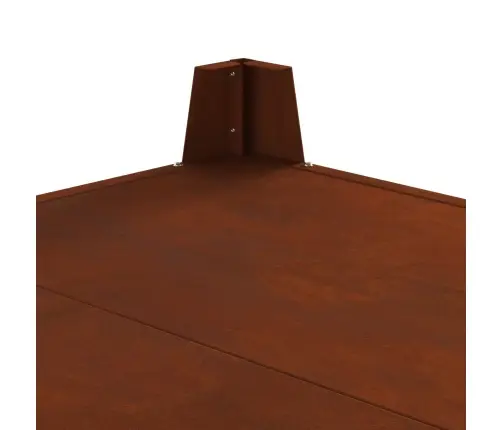 Uguns Bedre Kvadrātveida 80X80X43 Cm Laika Izturīgs Tērauds Vidaxl