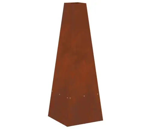 Uguns Bedre Ar Malkas Uzglabāšanu 35X35X100 Cm, Novecināts Tērauds. Vidaxl