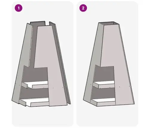 Laužavietė Ruda 50 X 50 X 100 Cm Plienas
