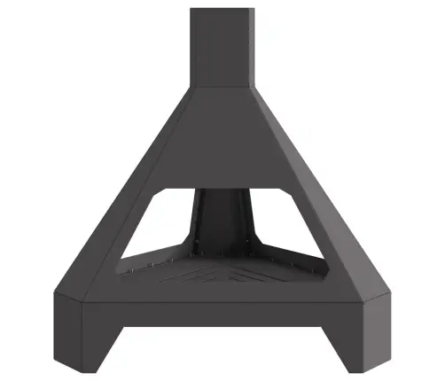 Ugunskura Bedre Ar Kamīnu Melna 50X43X52 Cm Tērauds Vidaxl